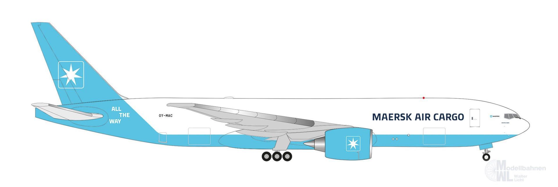 Herpa 538305 - Boeing 777F Maersk Air Cargo 1:500