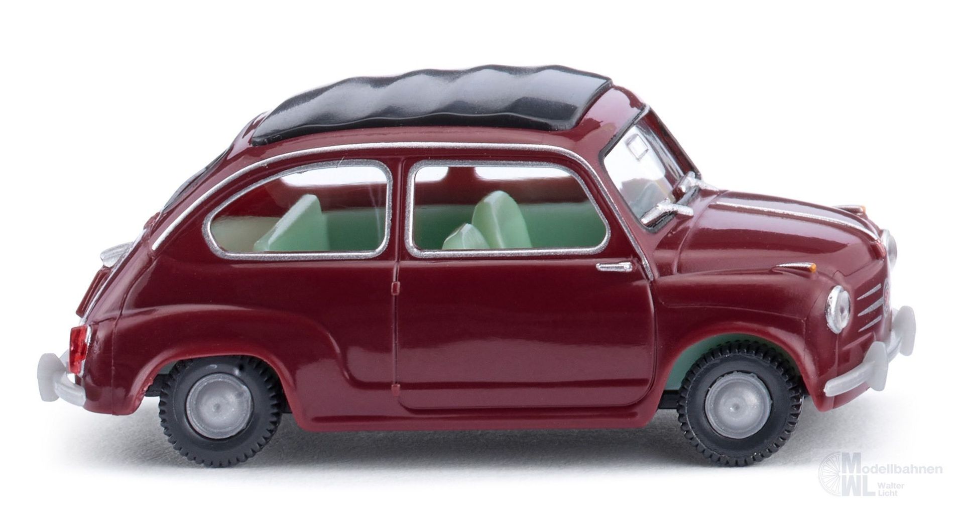 Wiking 009908 - Fiat 600 - weinrot H0 1:87