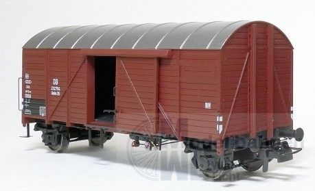 Exact Train 23622 - Güterwagen gedeckt DB Ep.III Gmhs35 mit Blechdach H0/GL