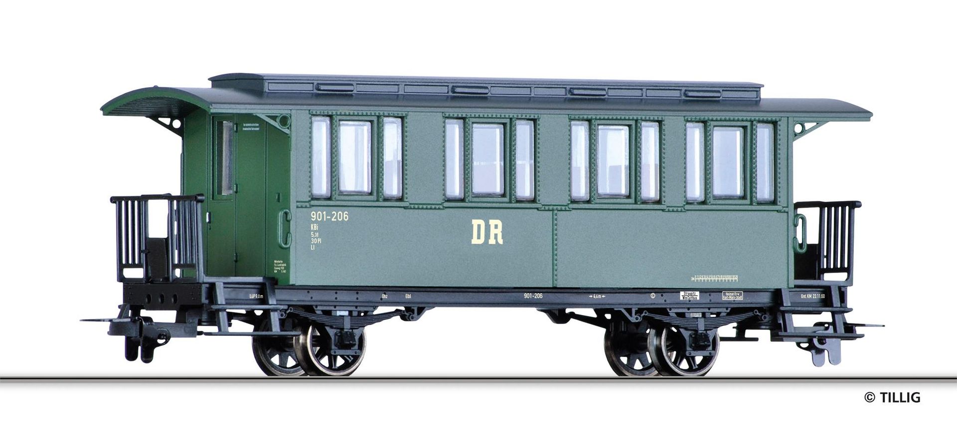 Tillig 13908 - Personenwagen DR Ep.III KBi H0m