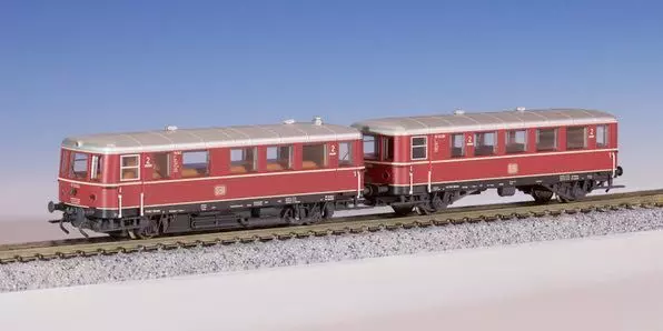 Kres 1351409 - Triebwagen VT 70 943 mit Beiwagen VB 140 286 DB Ep.III TT 1:120