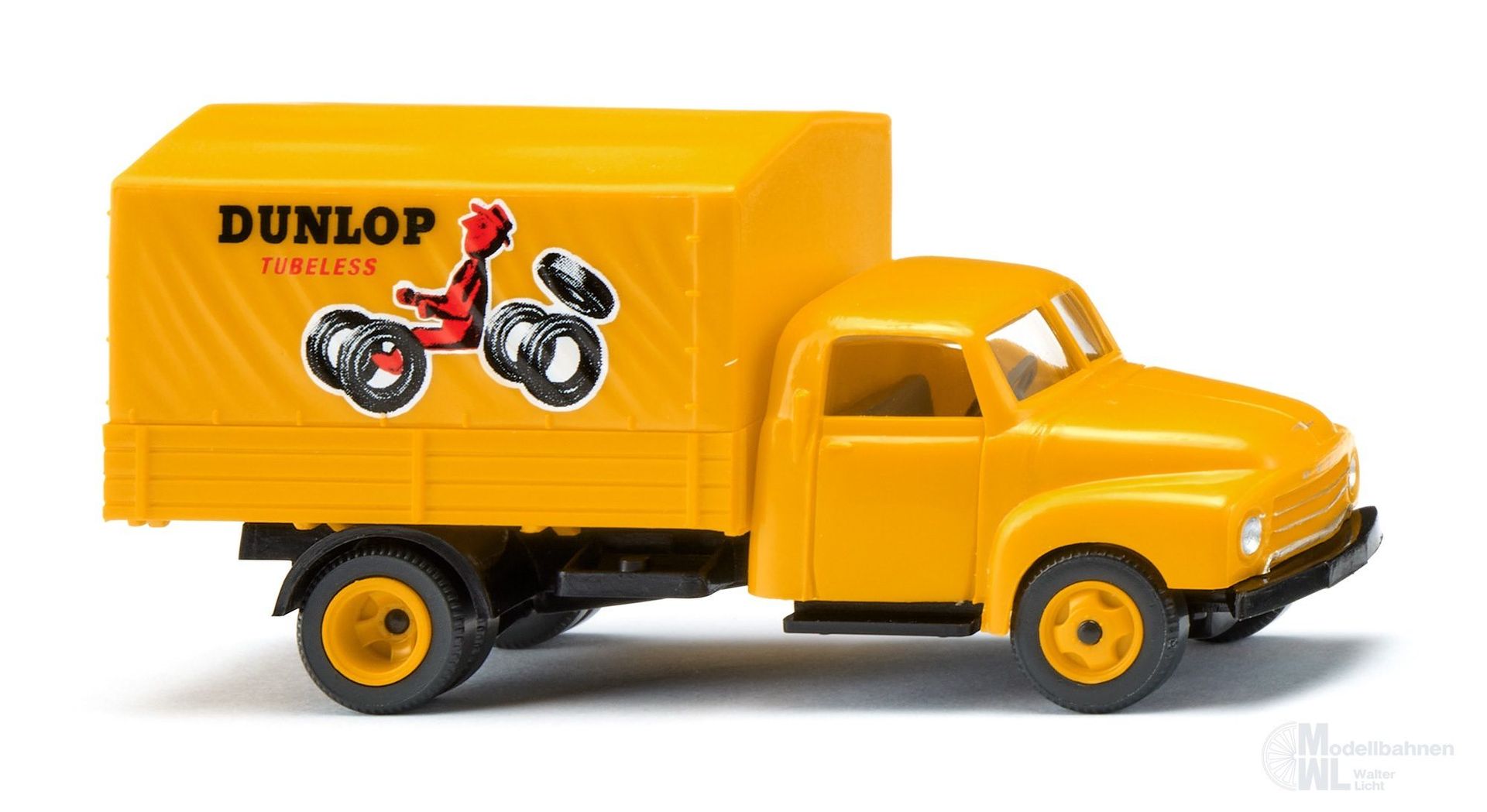 Wiking 035203 - Pritschen-Lkw Opel Blitz Dunlop H0 1:87