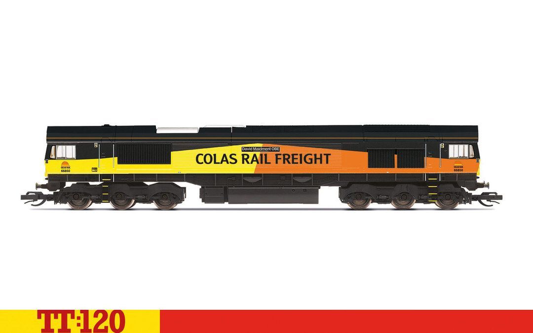 HORNBY TT TT3019M - Diesellok Class 66 Colas Rail Co-Co 66850 David Maidment OBE TT 1:120