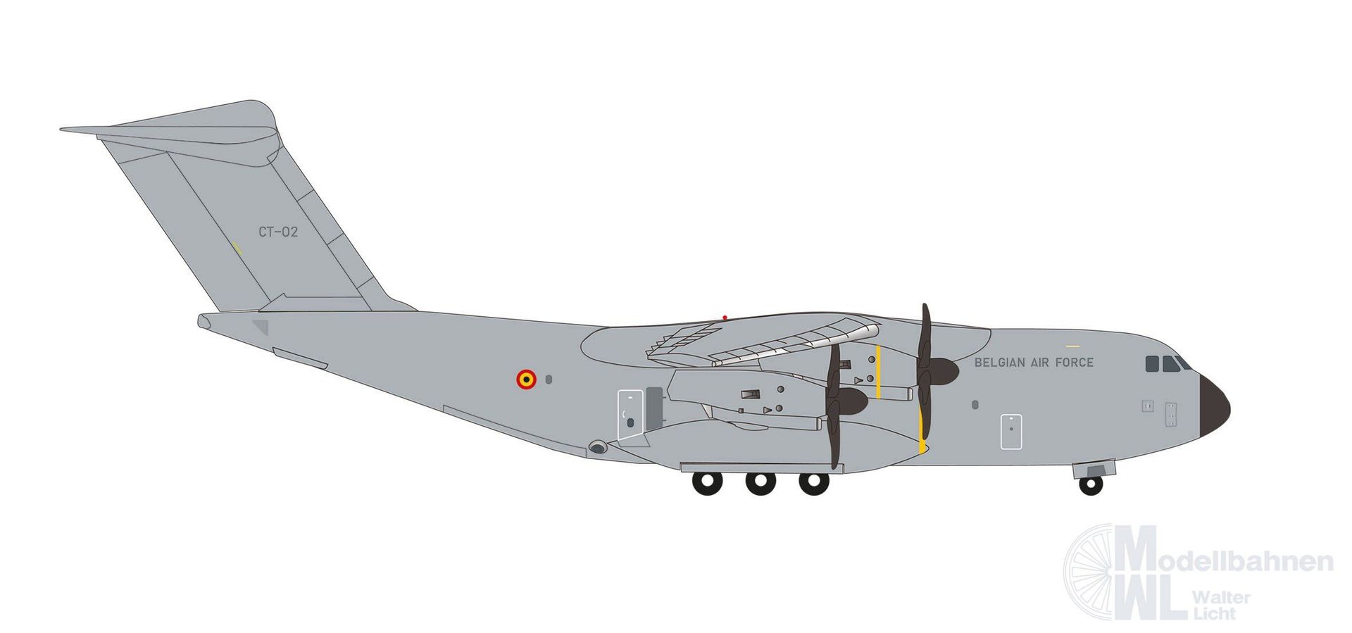 Herpa 537865 - Airbus A400M Belgian Air C 15 Wing 1:500