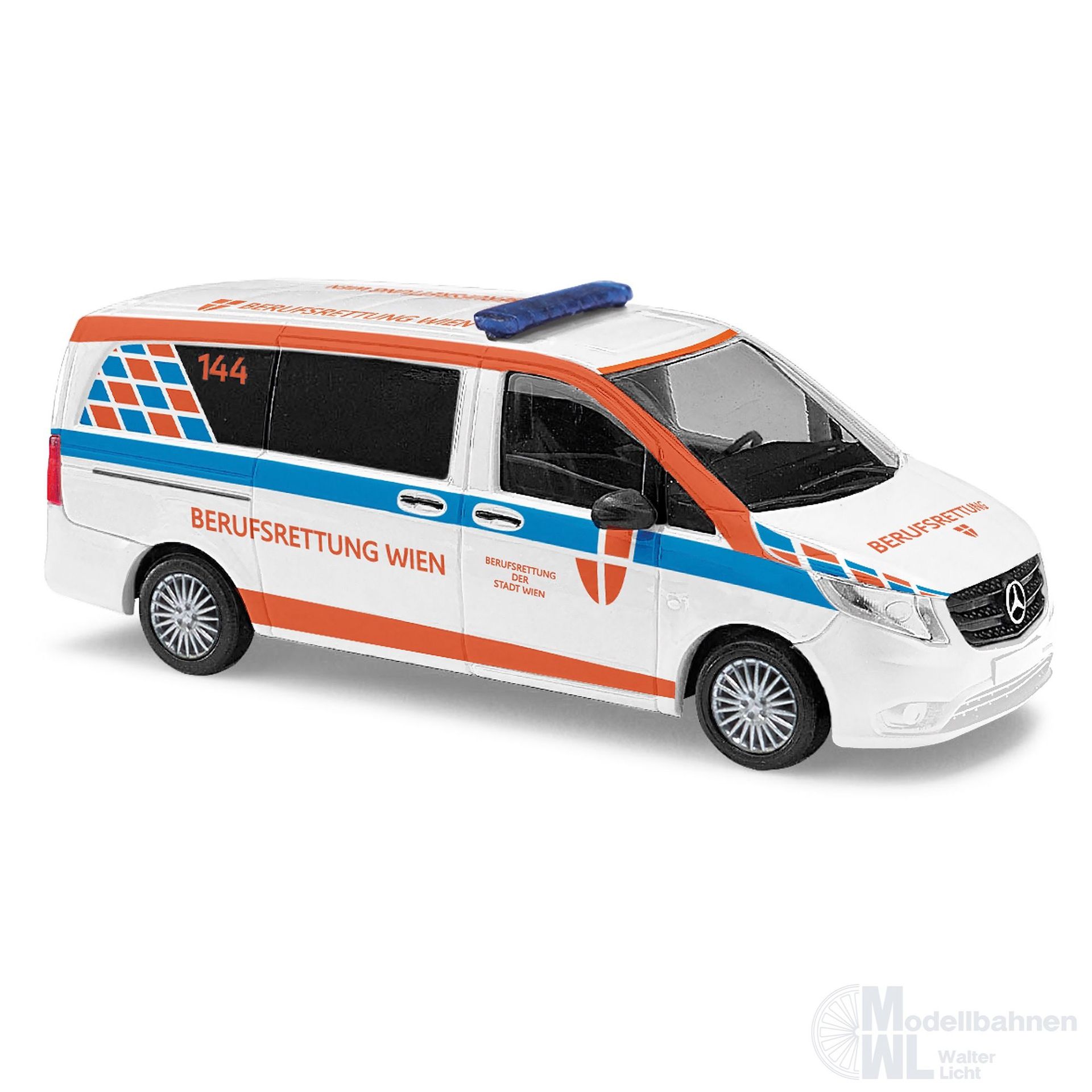 Busch 51154 - Mercedes-Benz Vito Berufsrettung Wien H0 1:87