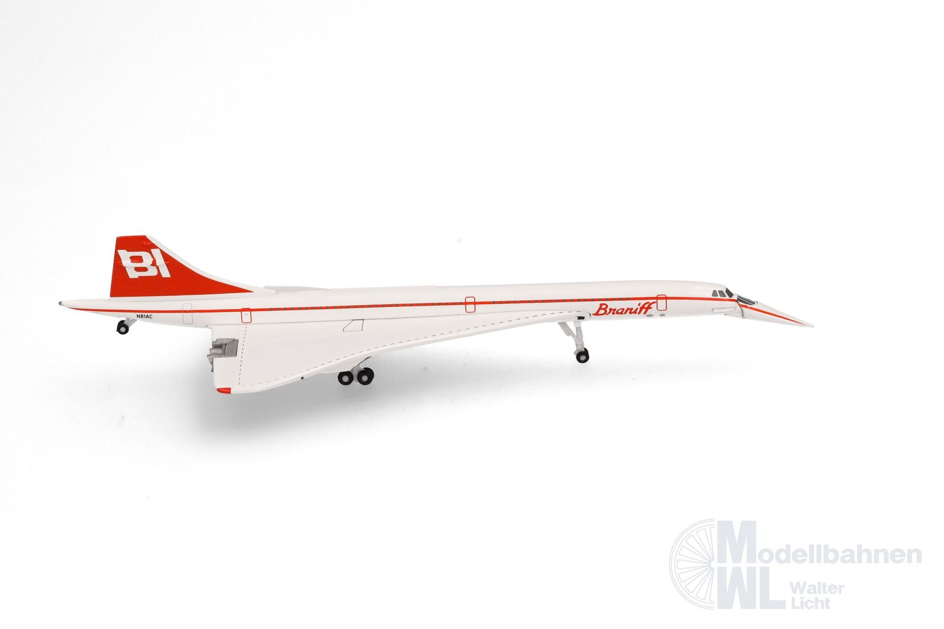 Herpa 537575 - Concorde Braniff nose down 1:500