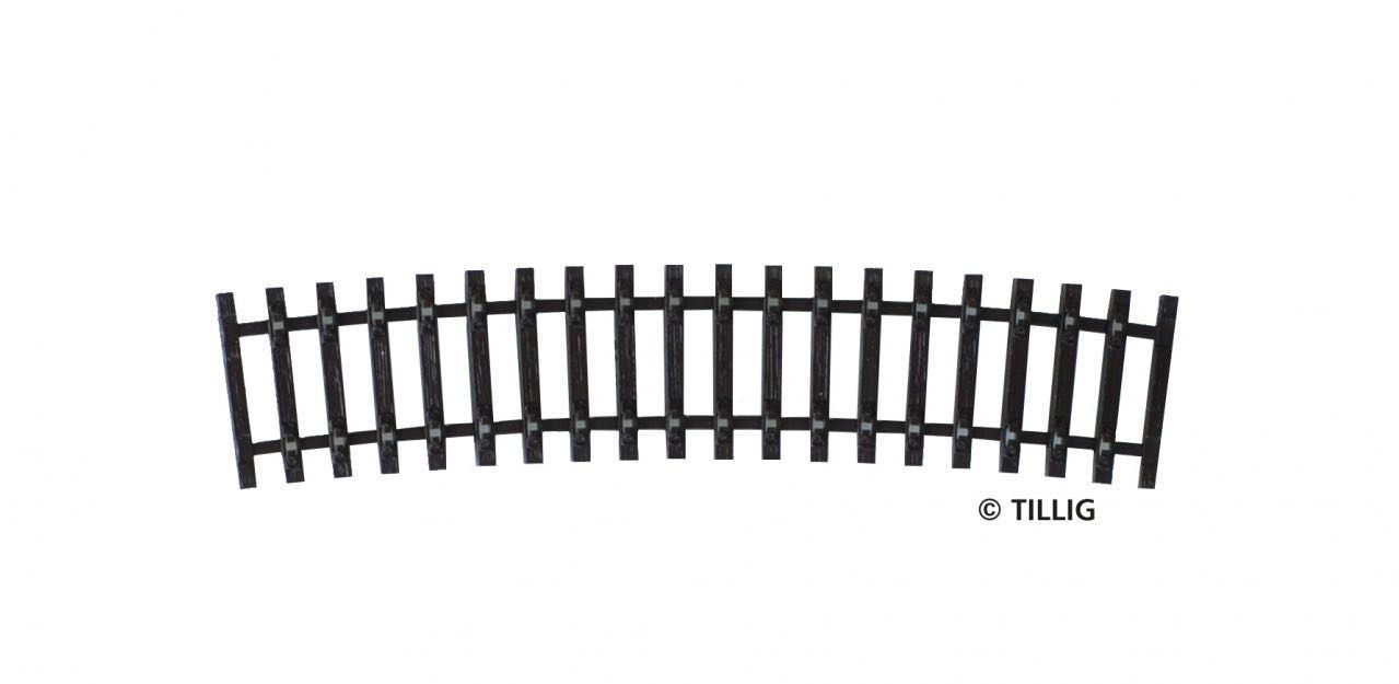 Tillig 83012 - Schwellenband gebogen R32 R396 mm / 15° TT 1:120