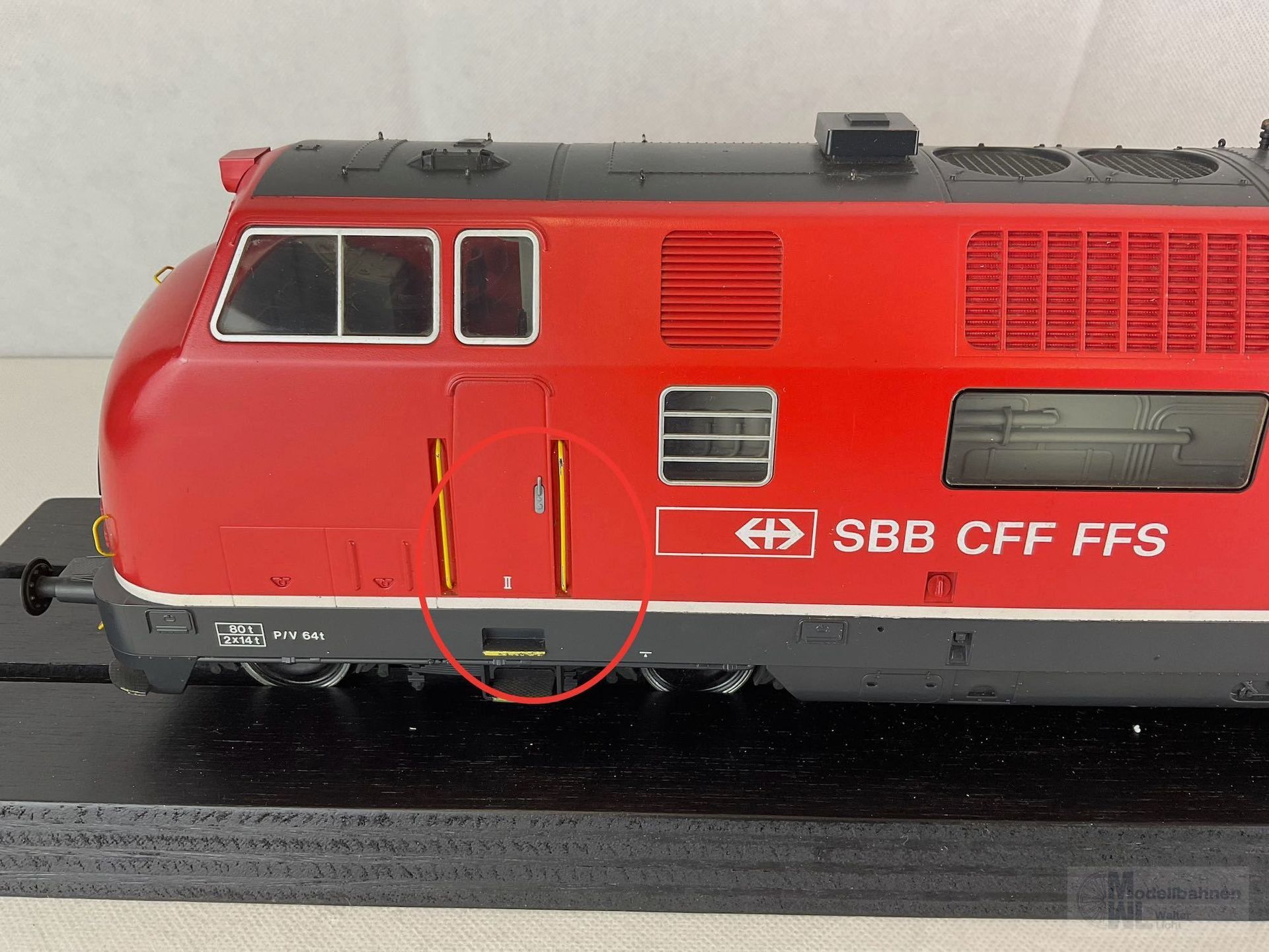 GEBRAUCHTWARE 55801 - MÄRKLIN - Diesellok AM 4/4 SBB Ep.IV 18462 rot Spur 1 