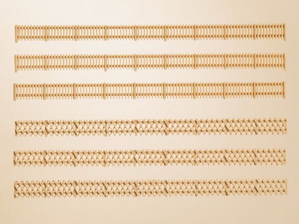 Auhagen 44626 - Kreuz- und Lattenzaun 900 mm N 1:160