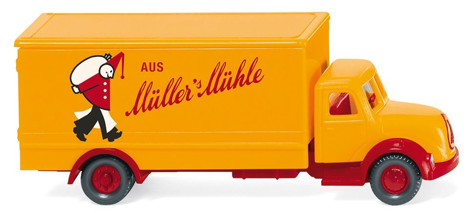 Wiking 094905 - Koffer-Lkw (Magirus) Müller's Mühle N 1:160