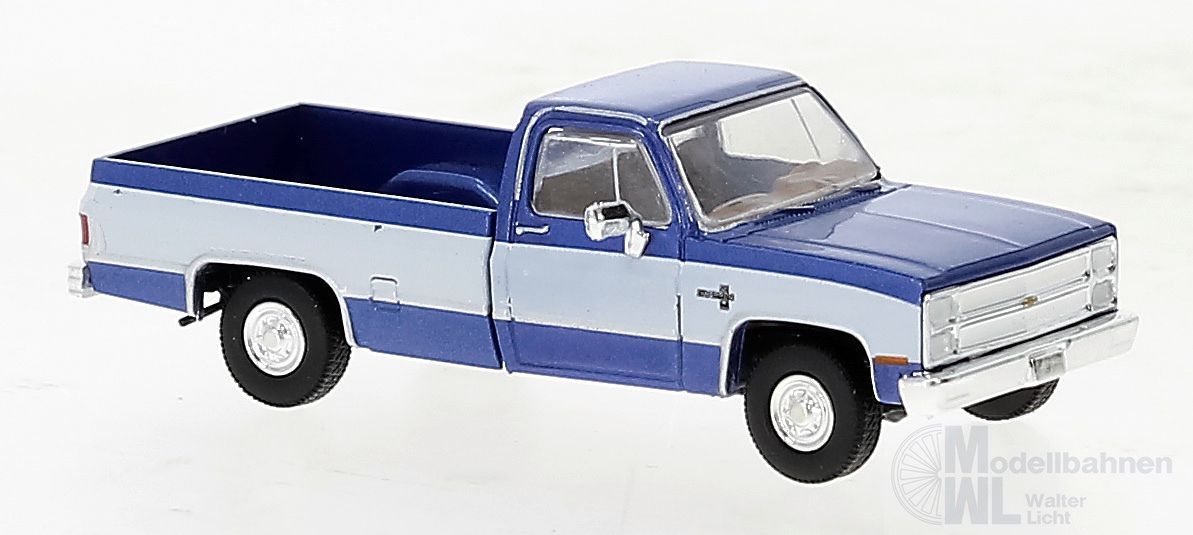 Brekina 19652 - Chevrolet C10 blau/weiß H0 1:87