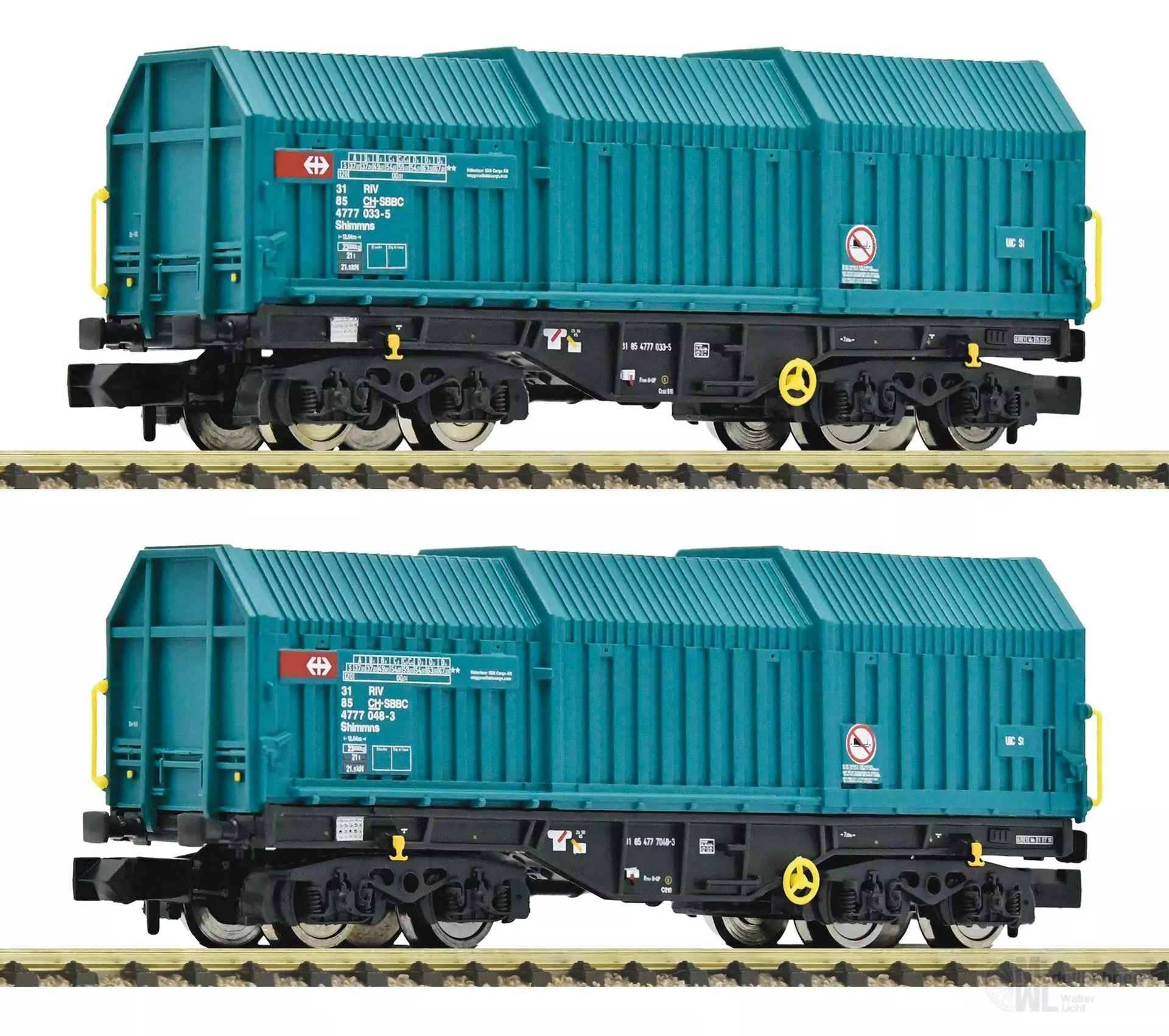 Fleischmann 6660037 - Teleskophaubenwagen Set SBB Ep.V 2.tlg. N 1:160