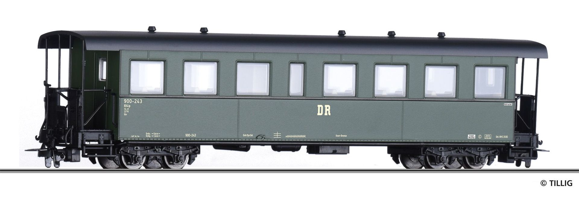 Tillig 13986 - Personenwagen DR Ep.III KB4ip H0m