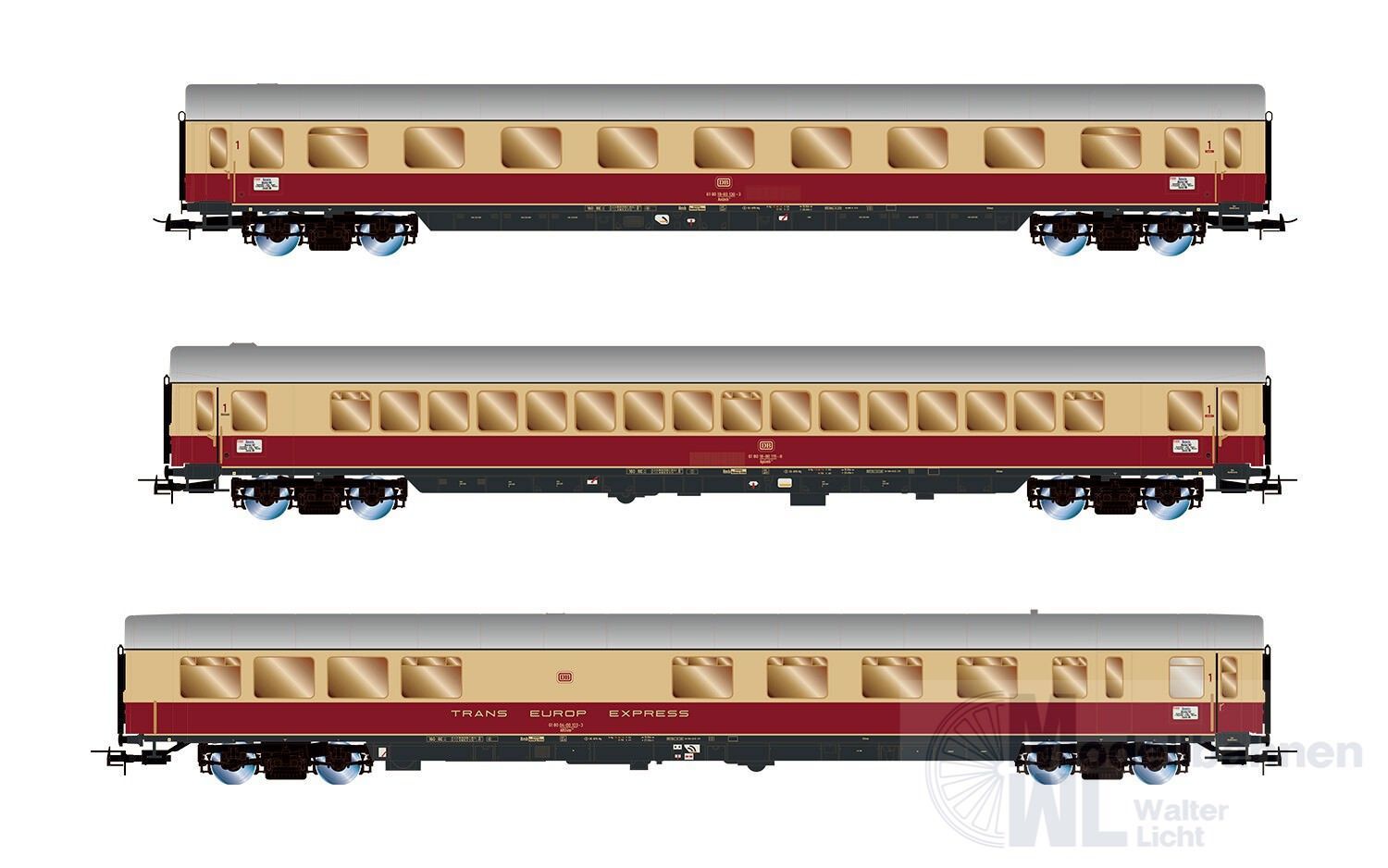 Rivarossi 4373 - Personenwagen Set DB Ep.IV TEE Bavaria 3.tlg. H0/GL