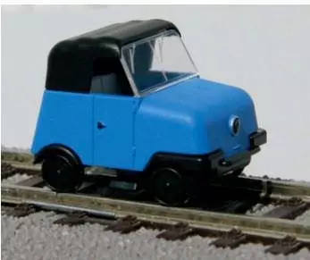 Kres 70070 - Gleiskraftrad GKR Typ 1 blau geschlossen komplett H0 1:87