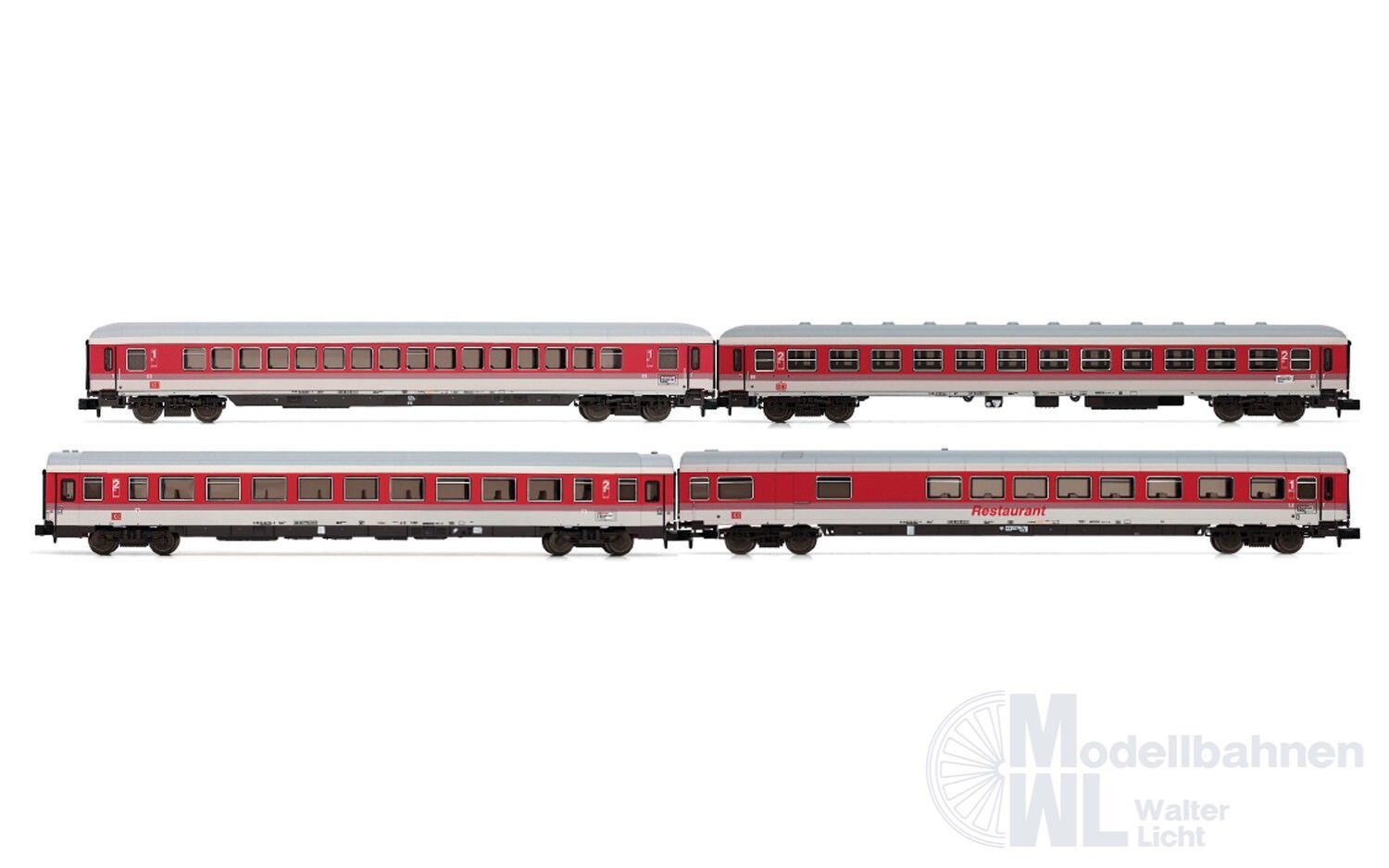 Arnold 4360 - Personenwagen Set DB Ep.V Inter City 4.tlg. N 1:160