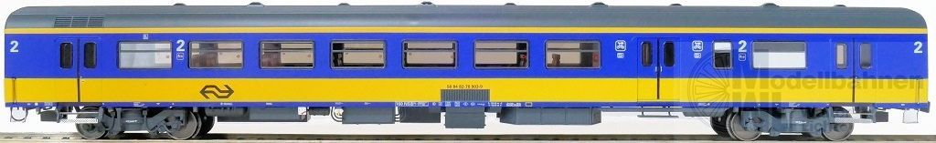 Exact Train 11040 - Gepäckwagen NS Ep.IV BKD (Farbe Gelb / Blau) H0/GL