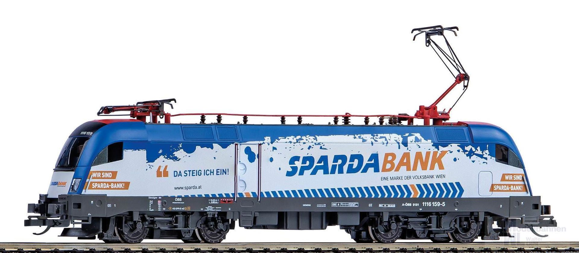 Piko 47439 - E-Lok BR 1116 ÖBB Ep.VI Sparda Bank TT 1:120