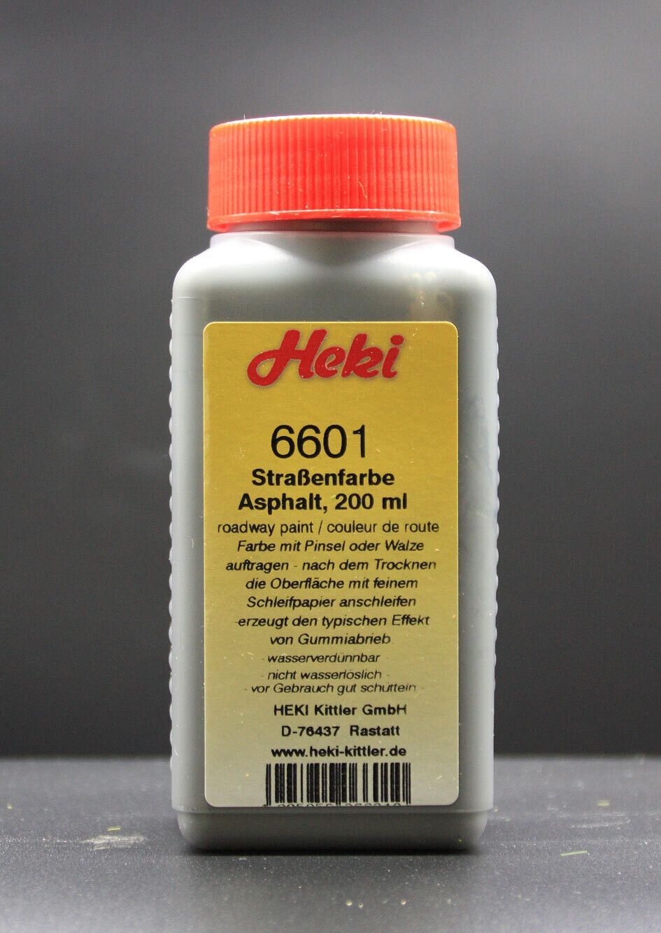 Heki 6601 - Straßenfarbe Asphalt 200 ml