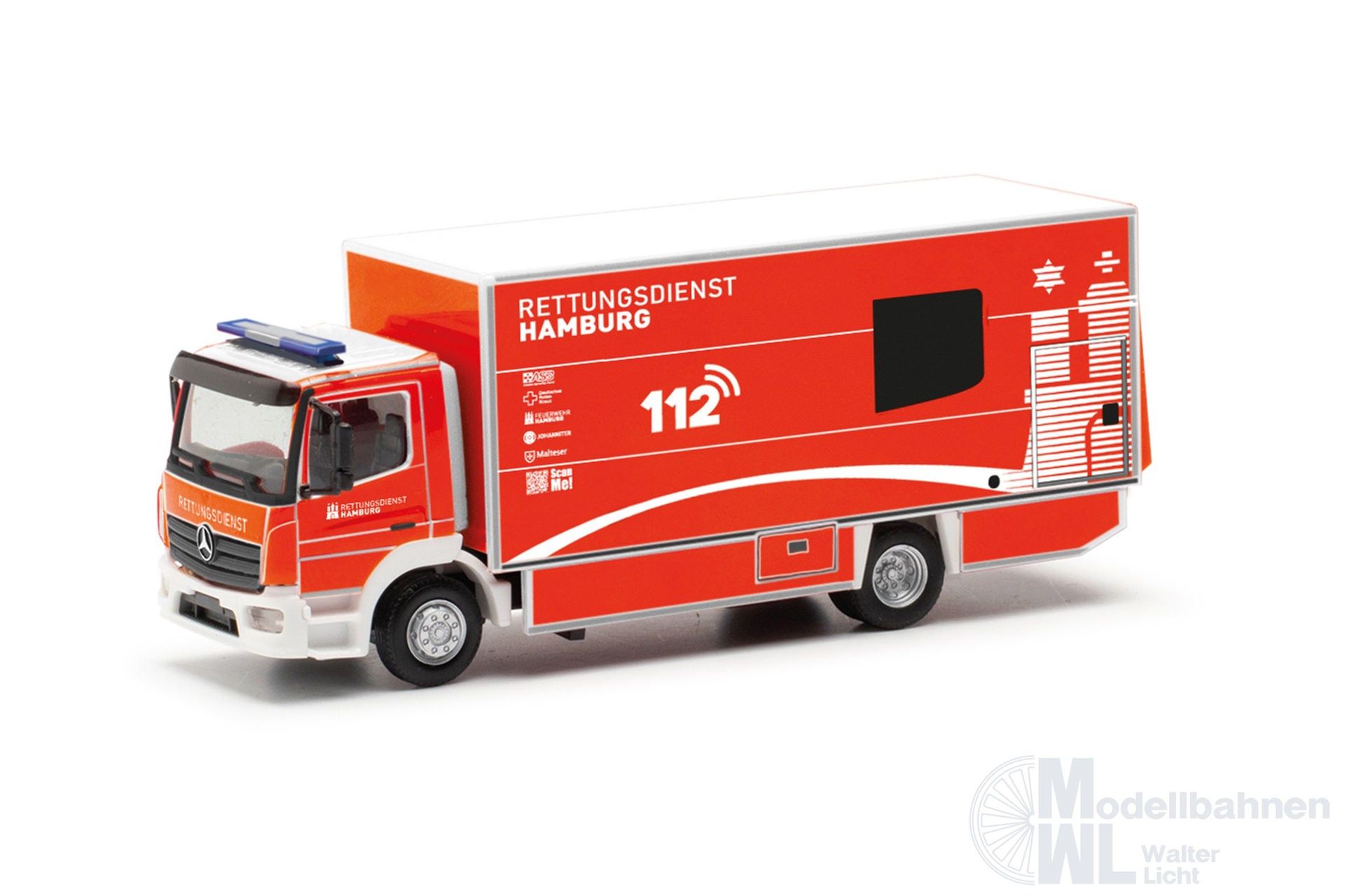 Herpa 091473 - Mercedess-Benz Atego 2013 S-KTW m.L FW HH H0 1:87