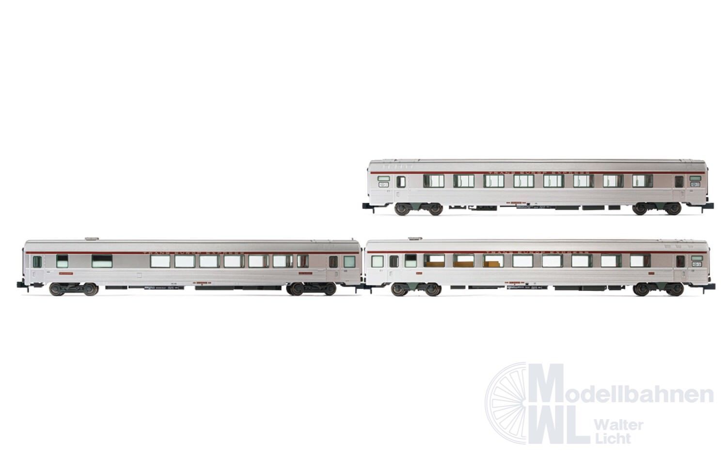 Arnold 4440 - TEE-Reisezugwagen Set SNCF Ep.IV 3.tlg. N 1:160