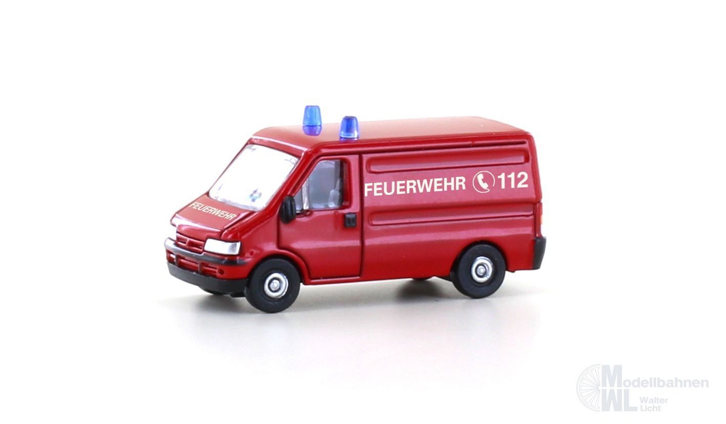 Lemke Minis 61216 - Fiat Ducato II Transporter Feuerwehr rot N 1:160