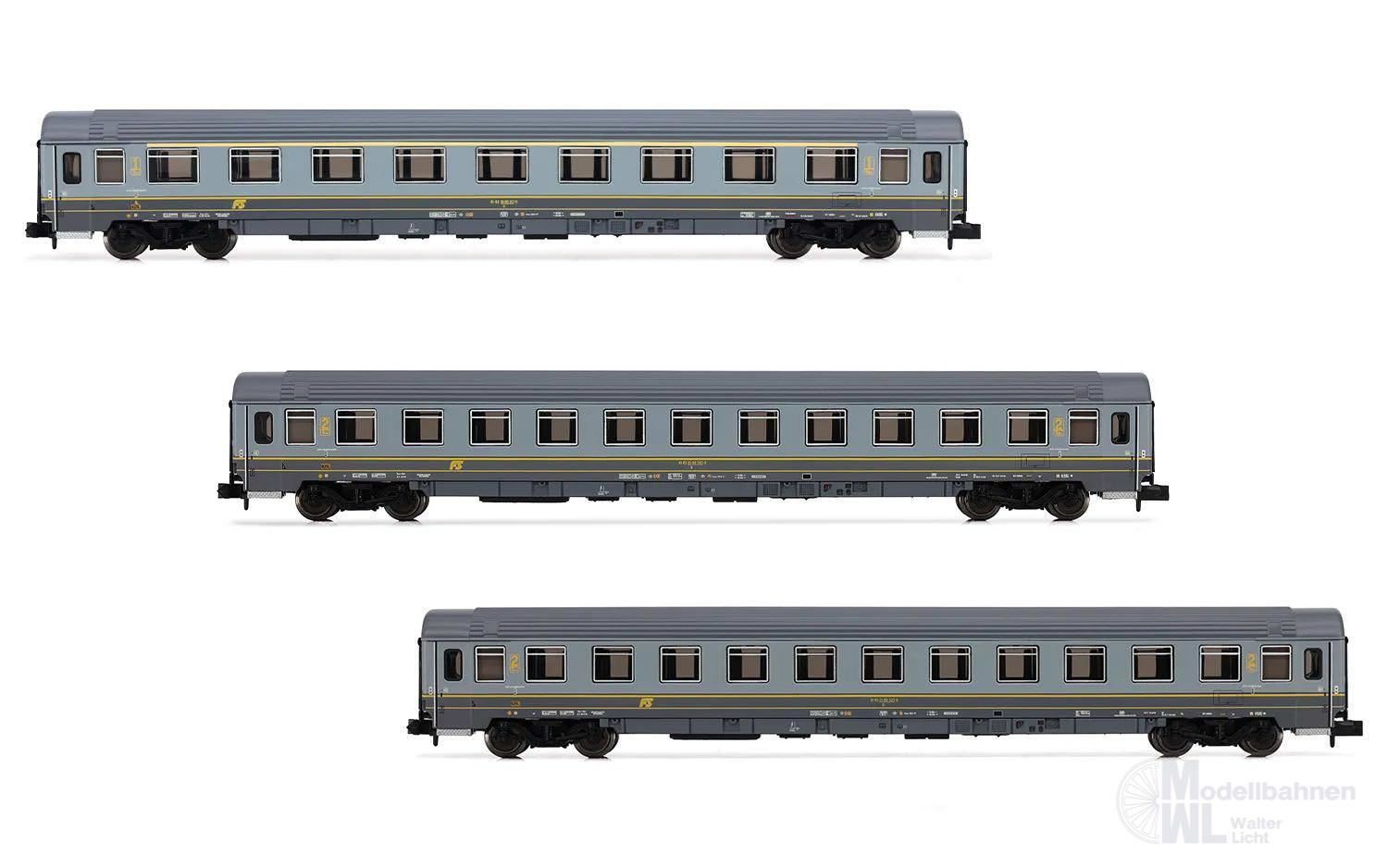 Arnold 4393 - Personenwagen Set FS Ep.V 3.tlg. Bigrigio Lackierung N 1:160