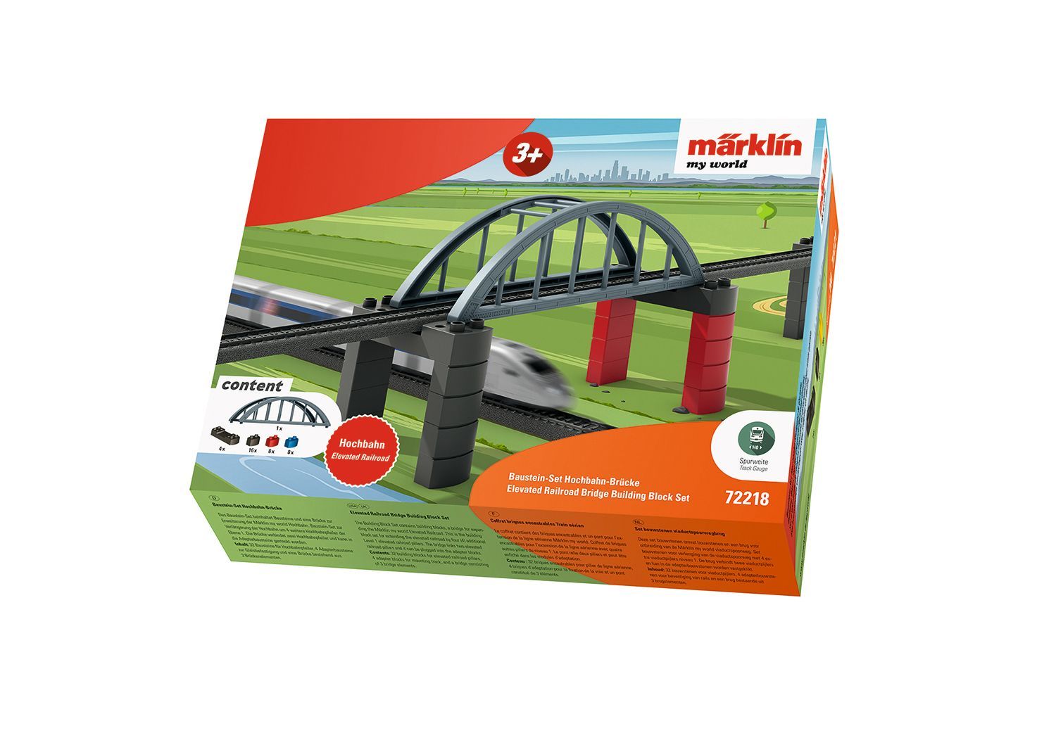 Märklin 72218 - Bausteinset Hochbahn-Brücke H0/MyWorld