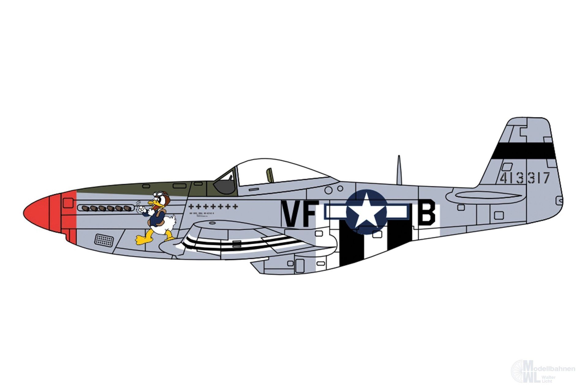 Herpa 81AC126 - P-51 Mustang 336th FS, 4th FG 1:72