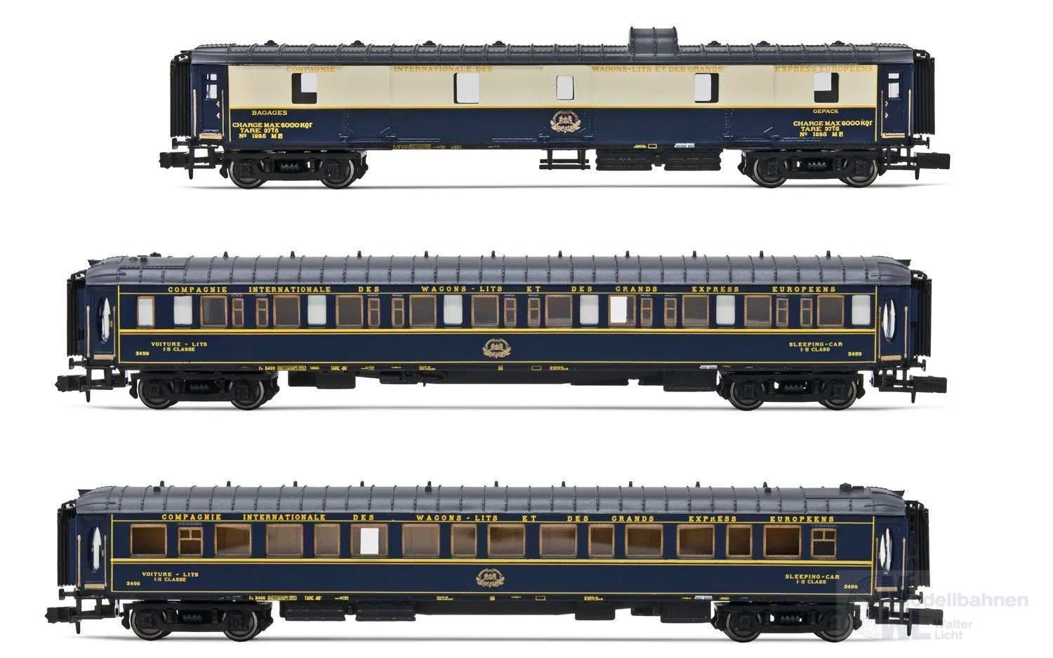 Arnold 4403 - Personenwagen Set CIWL Ep.III 3.tlg. Flèche d'Or N 1:160