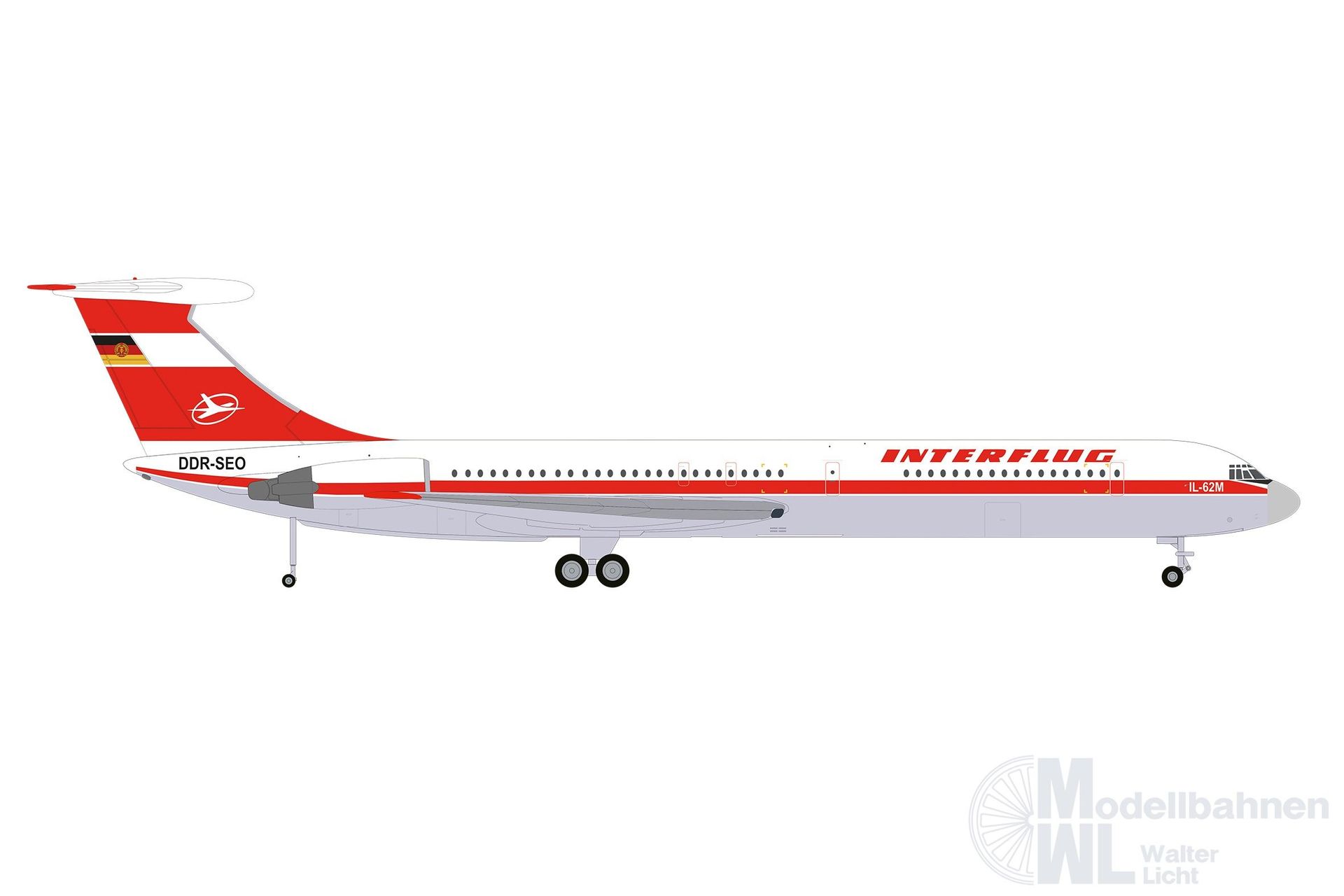 Herpa 571708-001 - IL-62M Interflug DDR-SEO 1:200