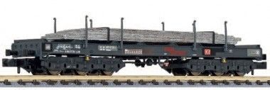 Liliput 265795 - Coiltransportwagen DB Ep.V Sahmms 711 mit Stahlplatten gealtert N 1:160