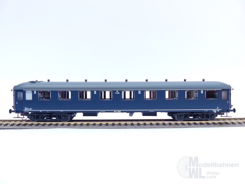 Exact Train 10028 - Personenwagen NS Ep.III A7536 berlinerblau graues Dach H0/GL