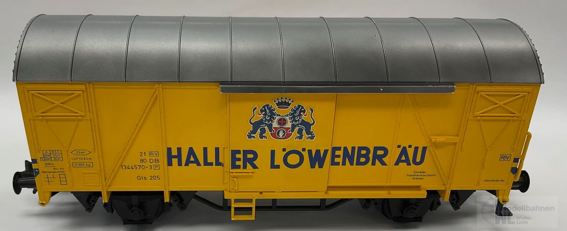 GEBRAUCHTWARE 5863 - MÄRKLIN - Güterwagen gedeckt DB Ep.IV Haller Löwenbräu ohne Verpackung Spur 1