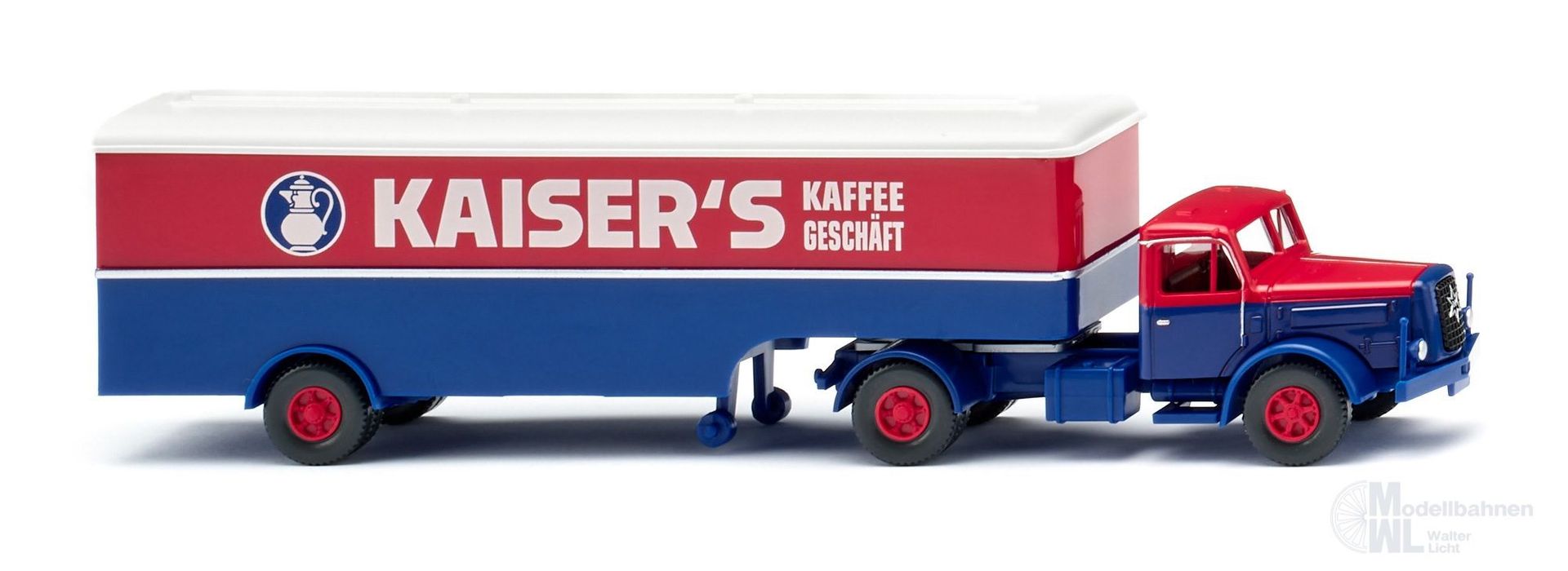 Wiking 051328 - Koffersattelzug Henschel Kaiser's Kaffee H0 1:87