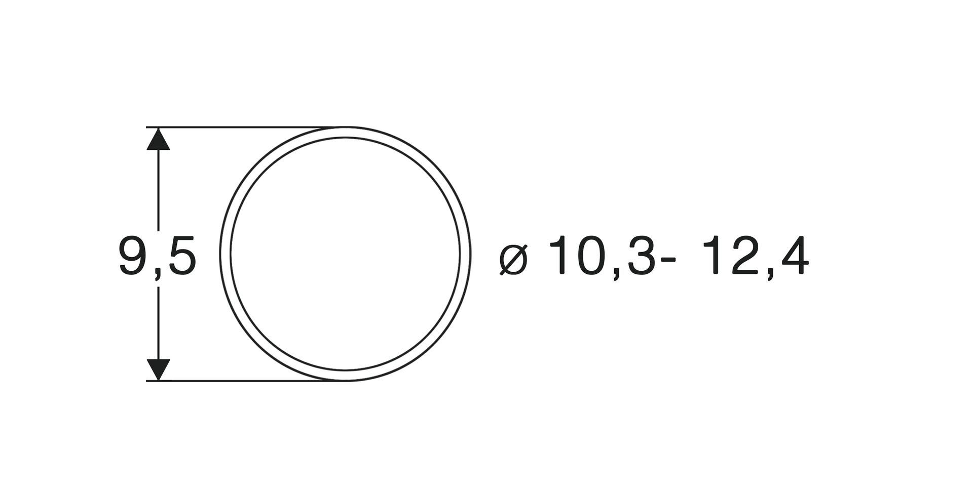 Roco 40074 - Haftreifen 10,3mm-12,4mm 10 Stück