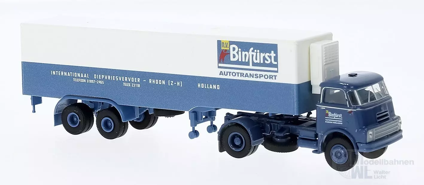 Brekina 85240 - DAF Do2000 Kühlkoffer-SZ Binfürst (NL) H0 1:87