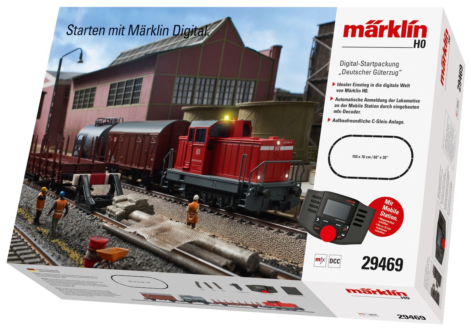 Märklin 29469 - Startpackung DHG 700+3 Wagen DB AG Ep.VI H0/WS