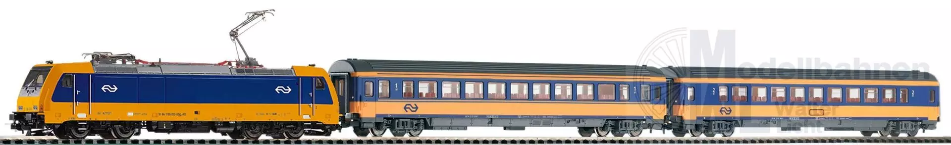 Piko 59016 - PSCwlan S-Set NS Personenzug BR 185 NS Intercity mit 2 wg. VI  H0/GL