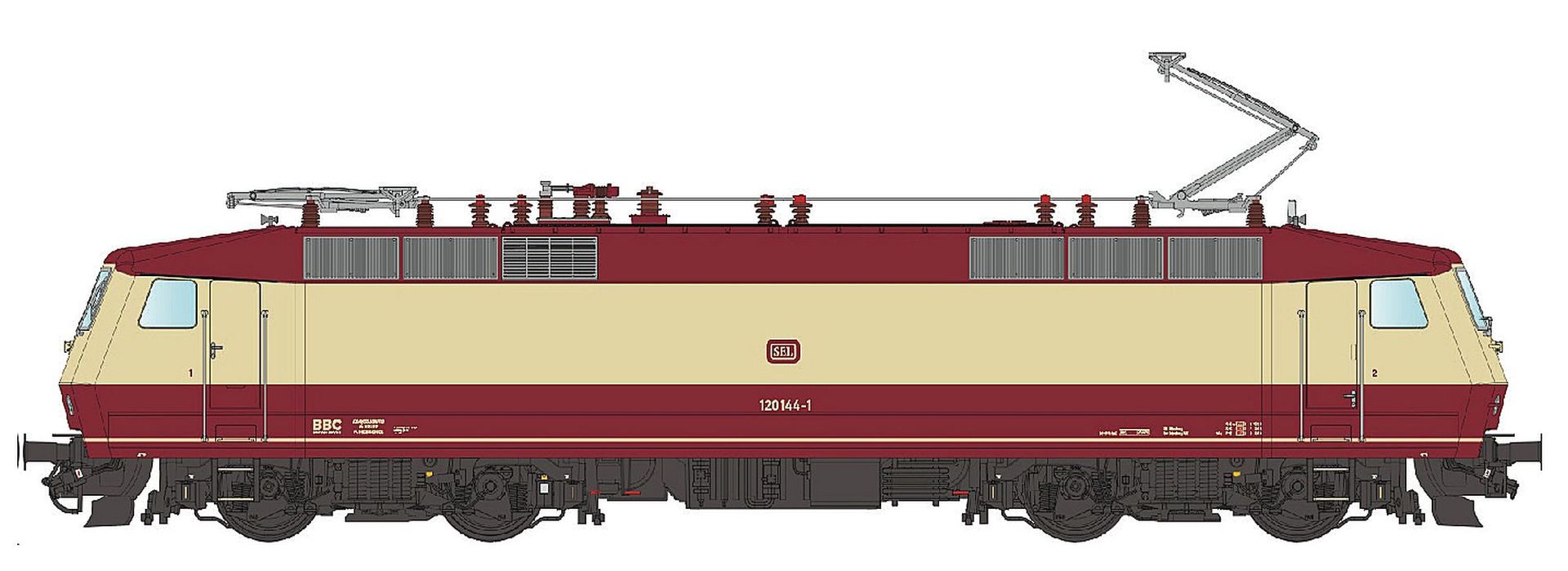 LS Models 16080DC - E-Lok BR 120 144 SEL Ep.VI H0/GL