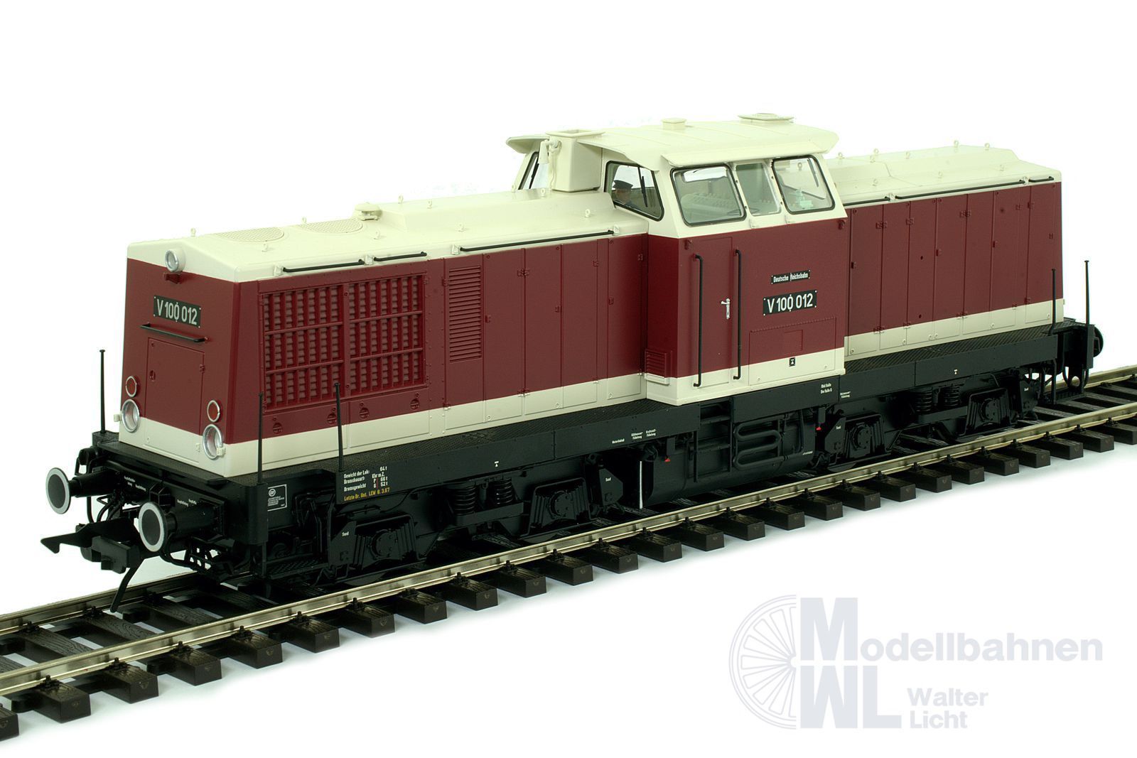 Lenz 40137-40 - Diesellok BR V 100 012 DR Ep.III Rbd Halle Bw Halle Spur 0