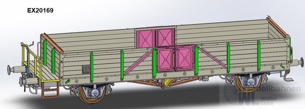Exact Train 20169 - Güterwagen offen DRG Ep.II Linz H0/GL