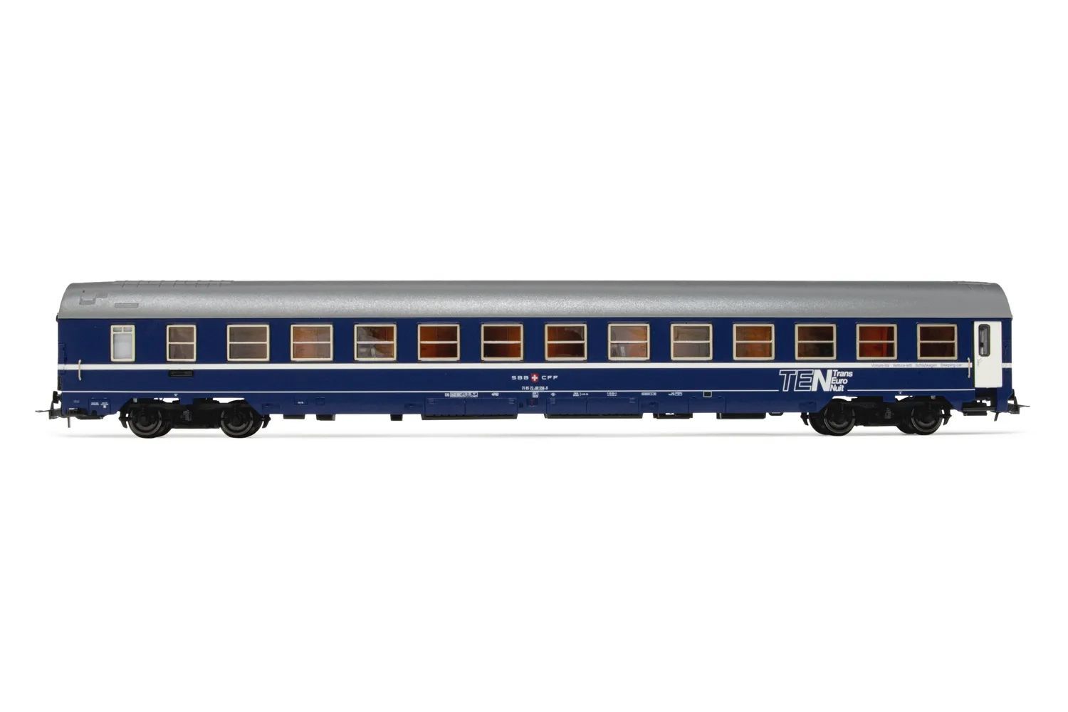 Rivarossi 4334 - Schlafwagen SBB Ep.IV TEN-Lackierung Typ MU H0/GL