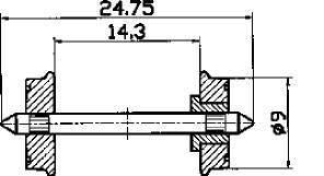 Roco 40266 - Radsatz 9mm RP25 H0