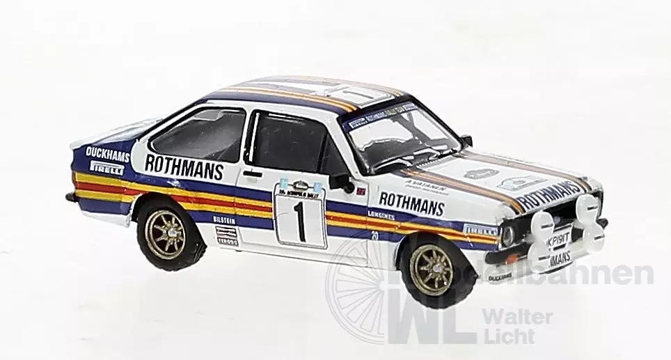 Brekina 19585 - Ford Escort RS 1800 von Tony Brooks 3.Platz RAC 77 für Set H0 1:87