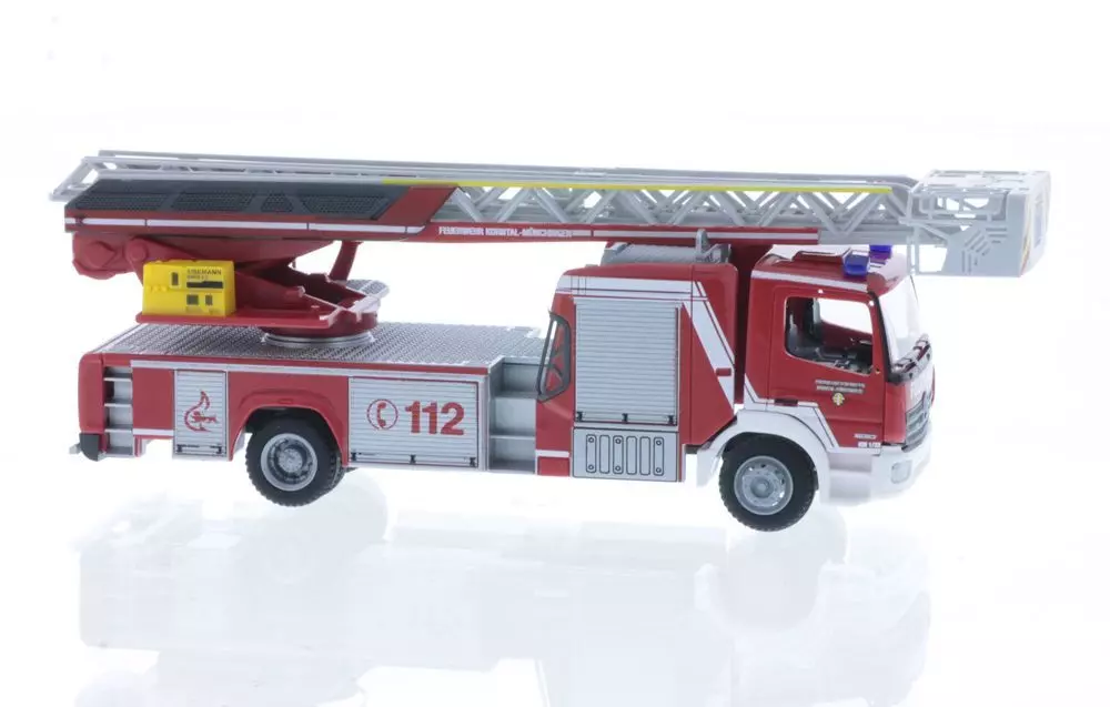 Rietze 71664 - Magirus DLK Atego ´19 FW Korntal-Münchingen H0 1:87