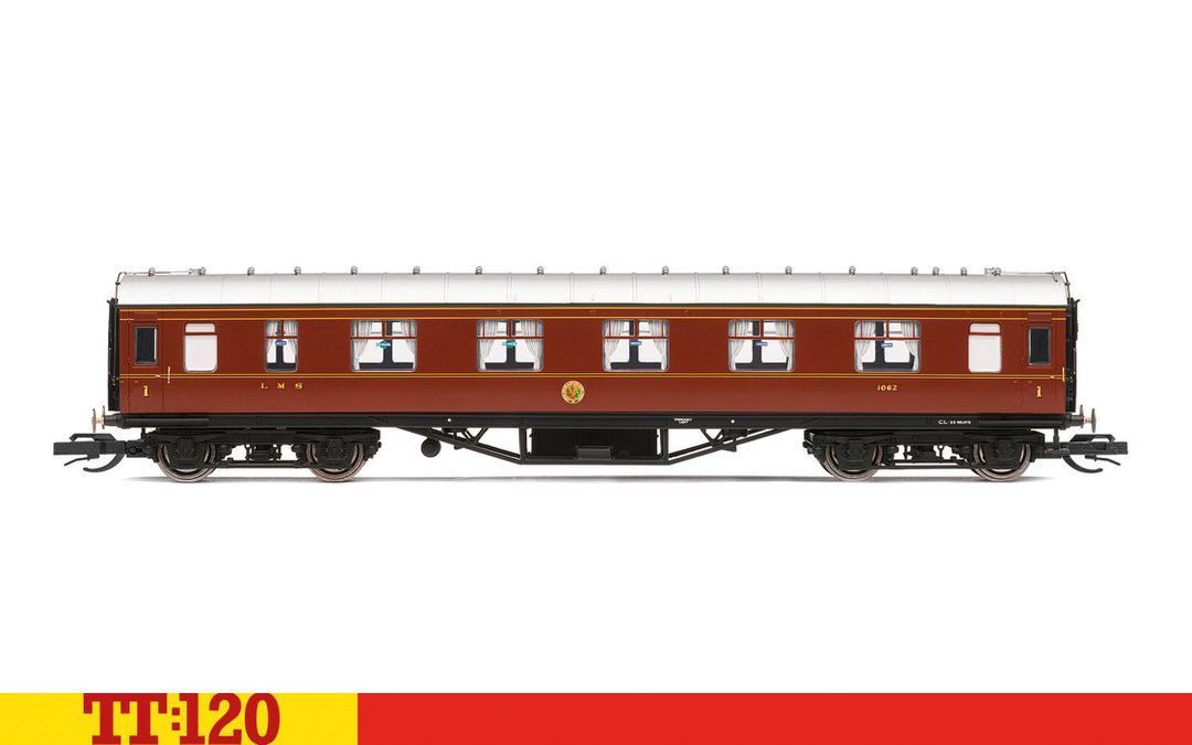 HORNBY TT TT4007 - Personenwagen LMS 57 Corridor First 1062 TT 1:120