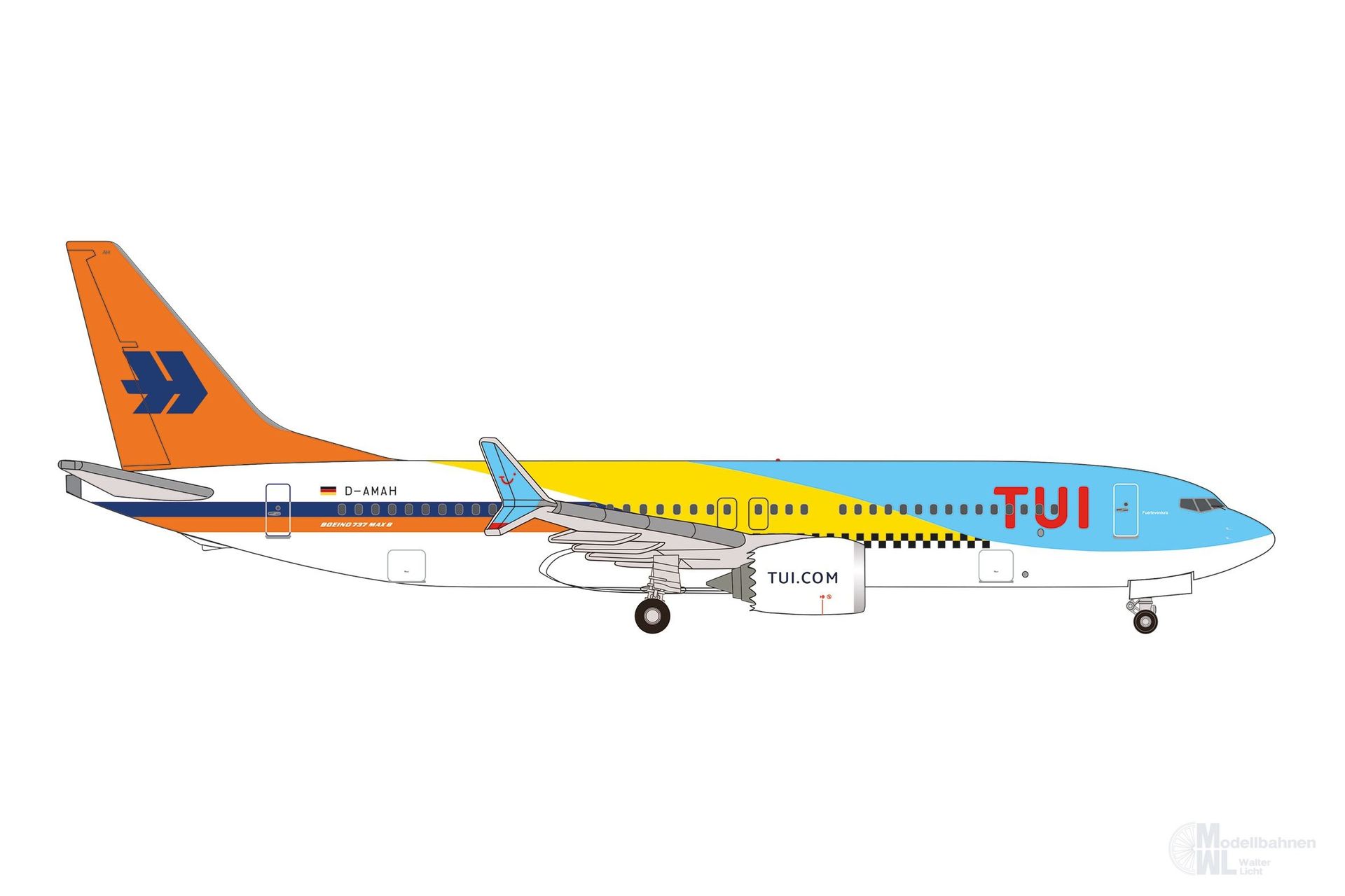 Herpa 538411 - B737 Max 8 TUIfly 50 Jahre 1:500