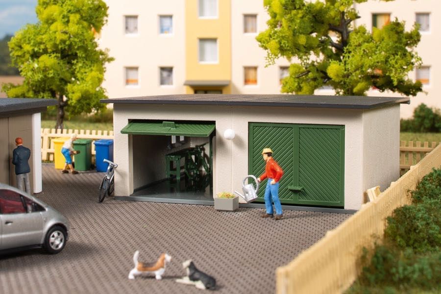 Auhagen 11456 - Doppelgarage H0 1:87