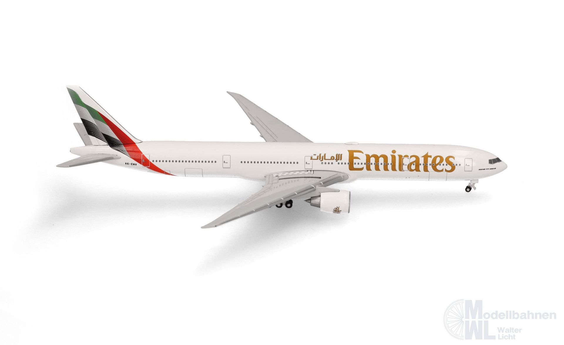 Herpa 537674 - Boeing 777-300ER Emirates 2023 1:500